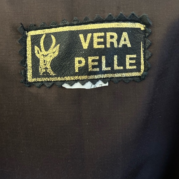 Vintage Vera Pelle Leopard Suede Coat - Picture 6 of 7